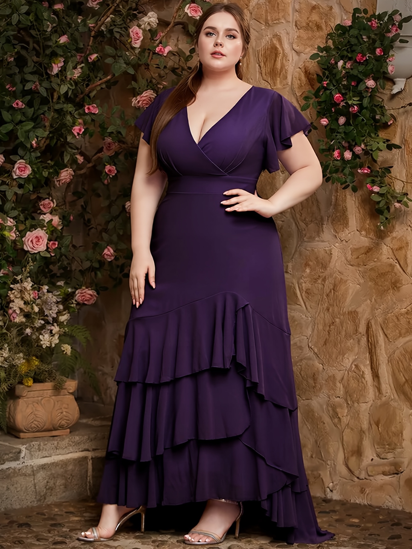 plus size plus size plus size womens v neck evening - Temu Mauritius