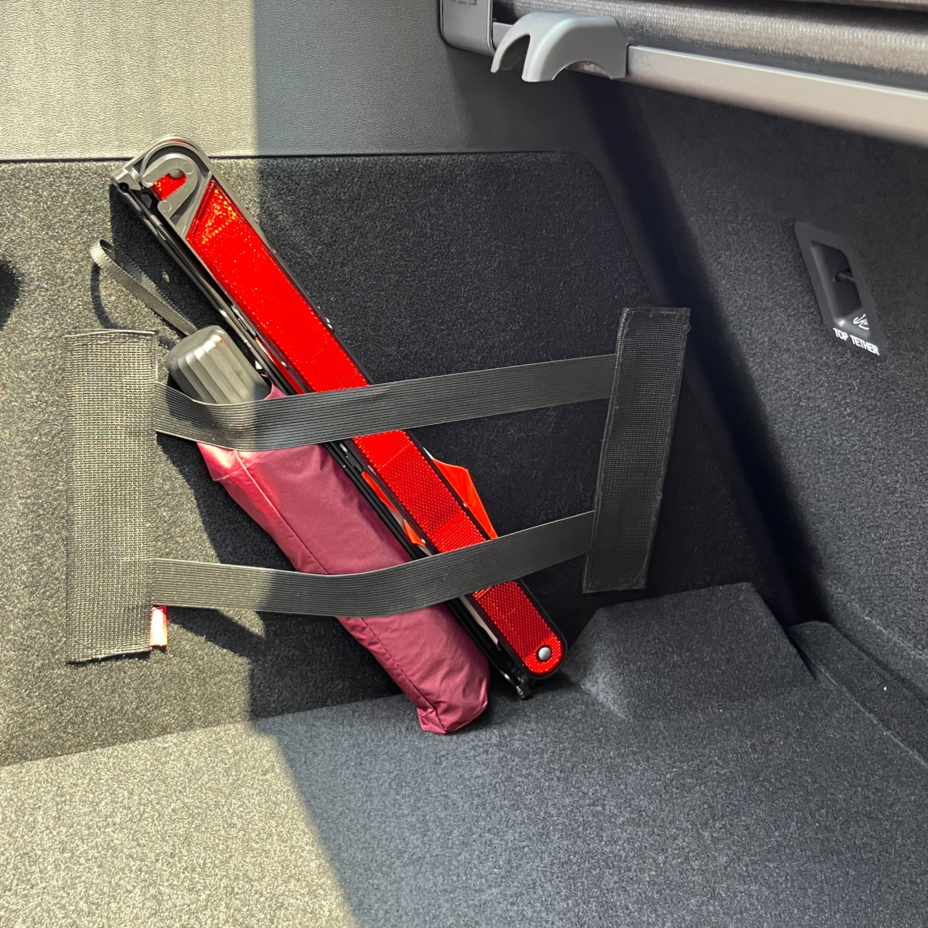 1/2pcs. Car Trunk Storage Box Black Magic Tape Car Accessories Storage Bag Tape Fixing Car Interior Storage and Organization Let your items not tip. Large Car Universal Fixing Belt. Suitable for plush lining