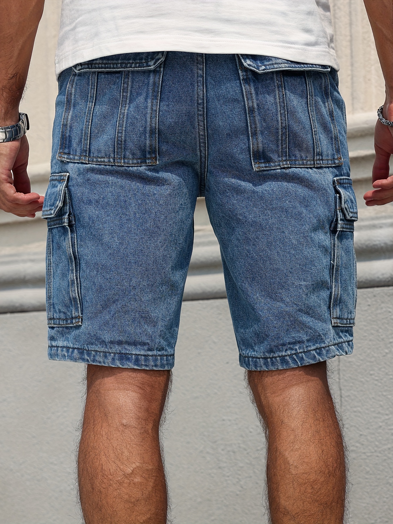 Mens Jorts Mens Loose Baggy Denim Short Men Jeans Fashion