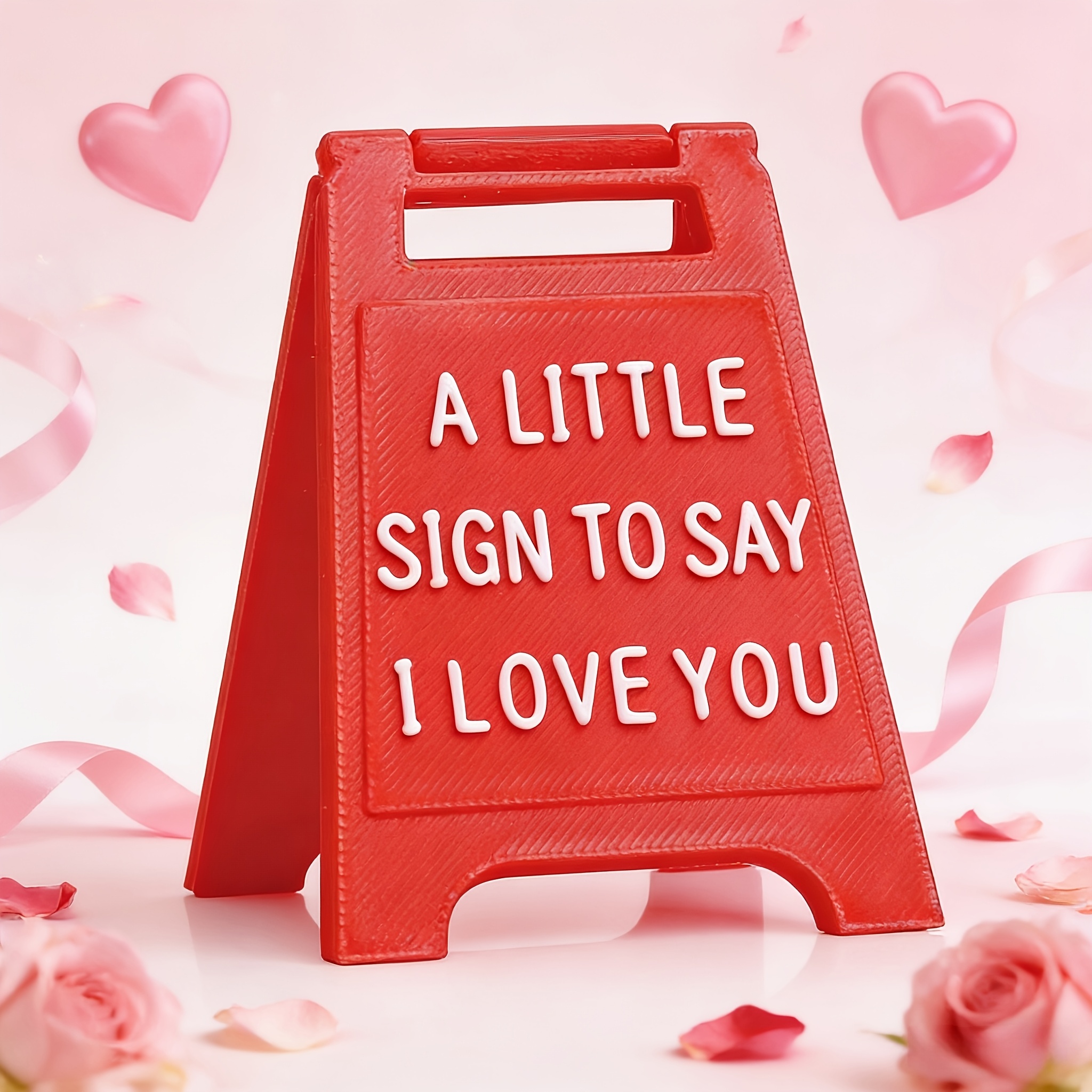 1pc   3d printed mini i love you sign a desktop decoration perfect as a gift for a friend