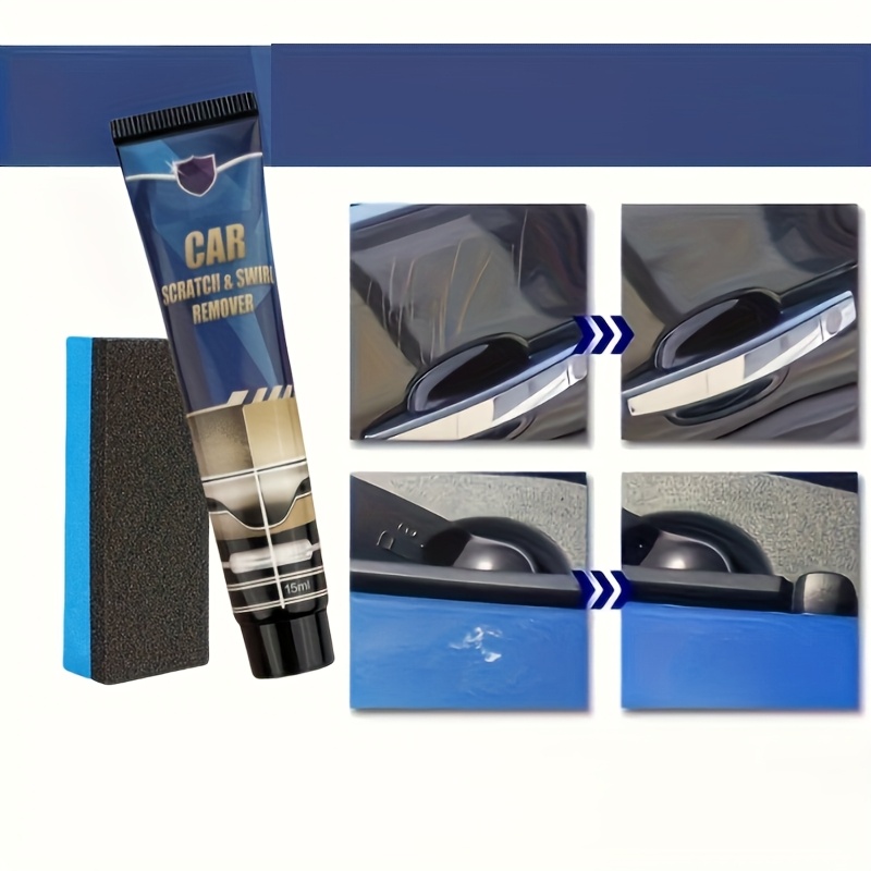 Instant Car Scratch Repair Wax - Shine Enhancer & Paint Protector, Polishes & Removes Marks, Maintenance in a Bottle for RVs & Vehicles Car Scratch Remover Car Scratch Remover for Deep Scratches RV Washes, RV Waxes