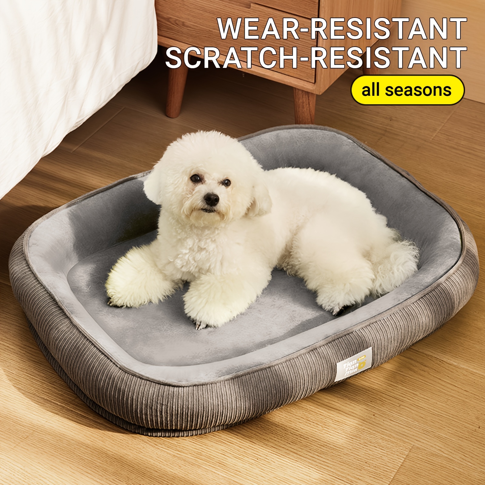 TEMU Pet Dog Bed Mattress Cat Bed - Suitable For Cats And Dogs - Moisture-wicking Surface - Keeps Your Pet Comfortable All Year Round - Fits Small,