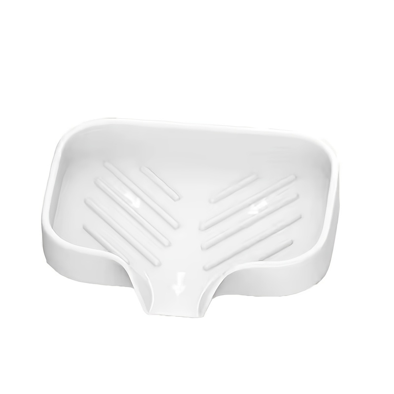 1pc Silicone Soap Drain Mat, Non-slip Plastic Soap Tray, Multi-functional Soap Holder For Bathroom Accessories, Heat-resistant Anti-slip Drying Pad For Home Kitchen Use, Bathroom Soap Dish