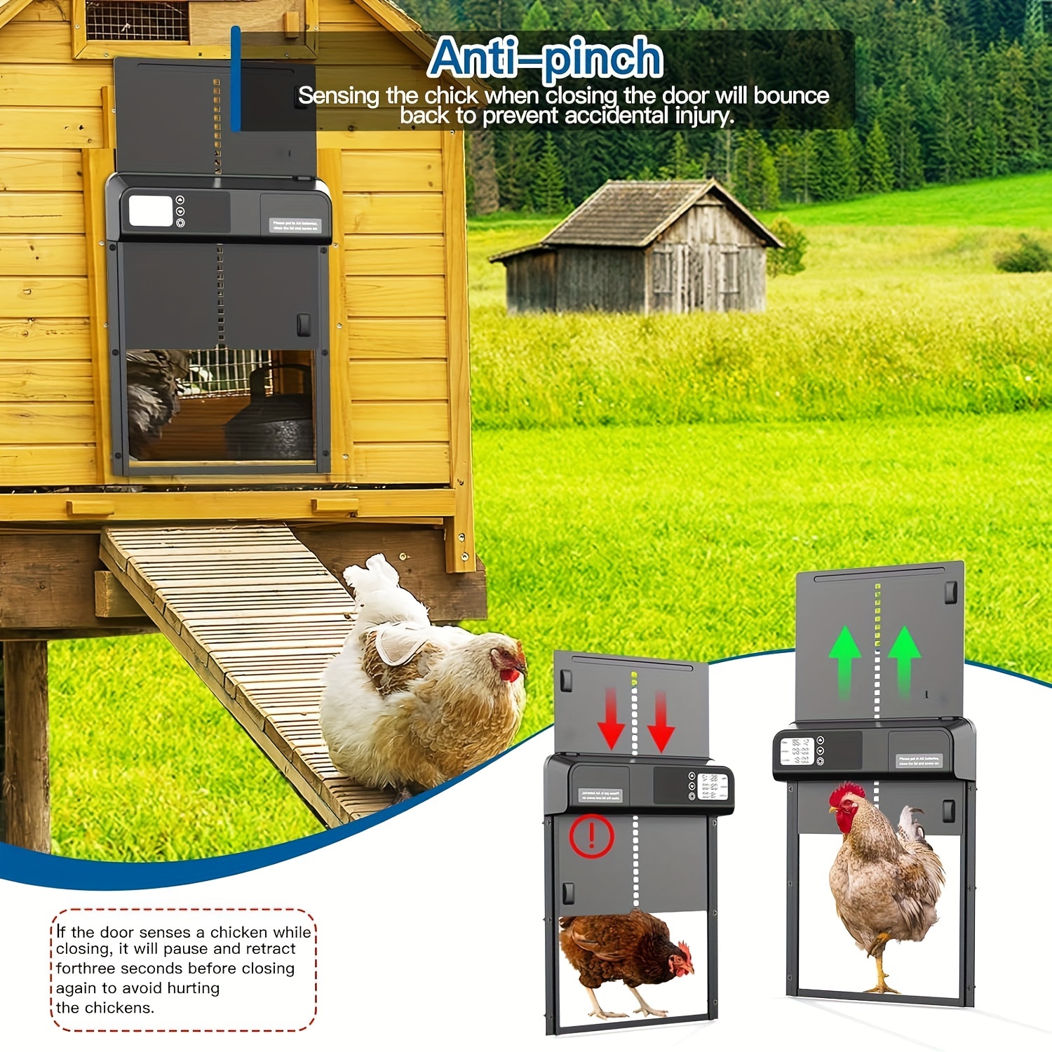 Automatic Chicken Coop Door Chicken Coop Timer Temu