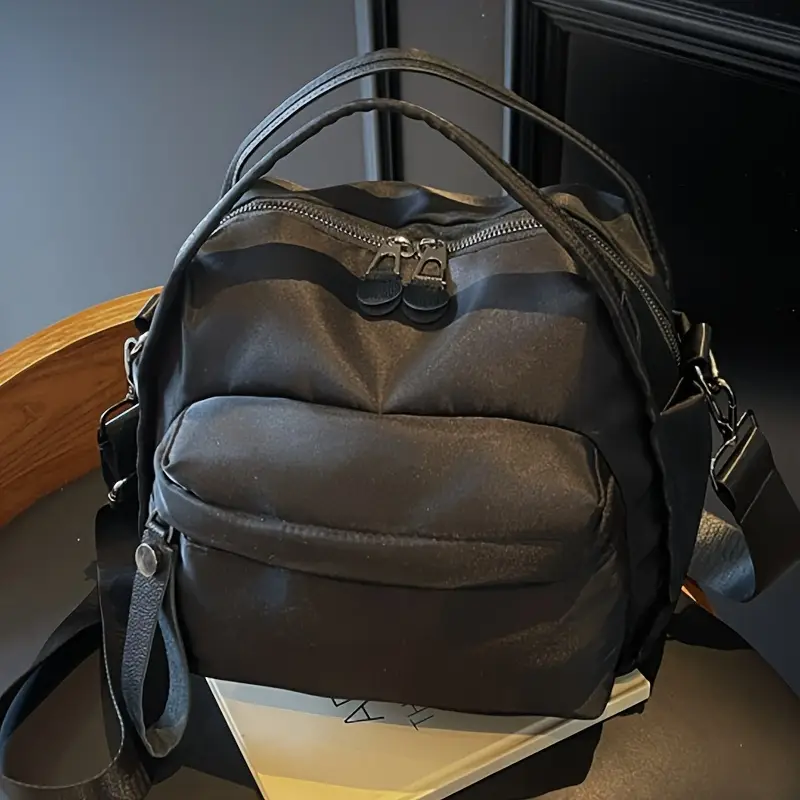 perfect lily womens elegant single shoulder bag large capacity multi compartment zipper closure detachable strap crossbody with polyester lining solid color for daily use work travel ideal gift for crossbody purse versatile travel bag sophisticated accessory smooth texture details 3