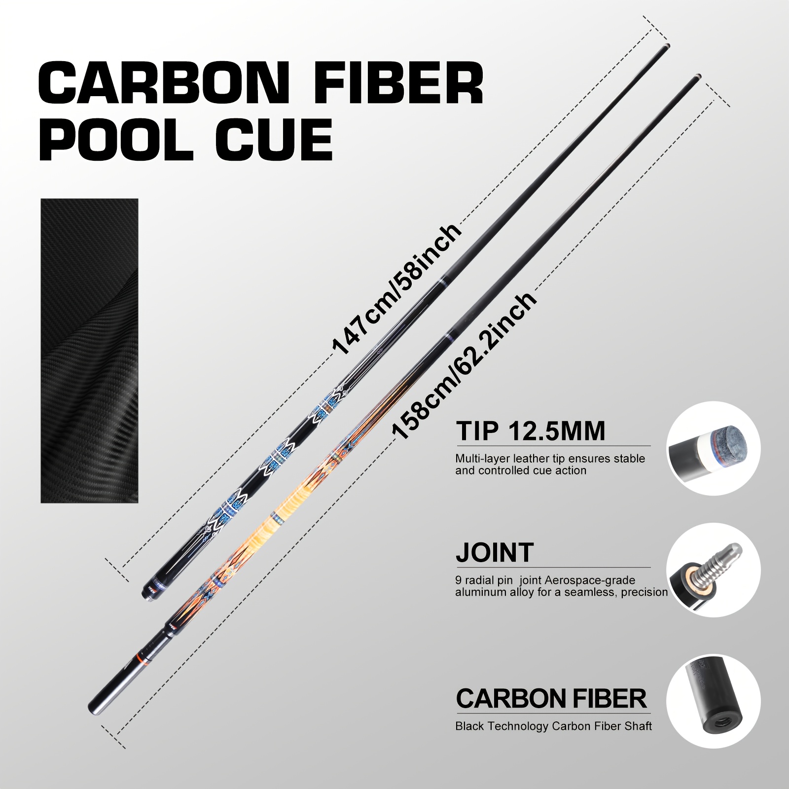 Pool cue in use at billiard table