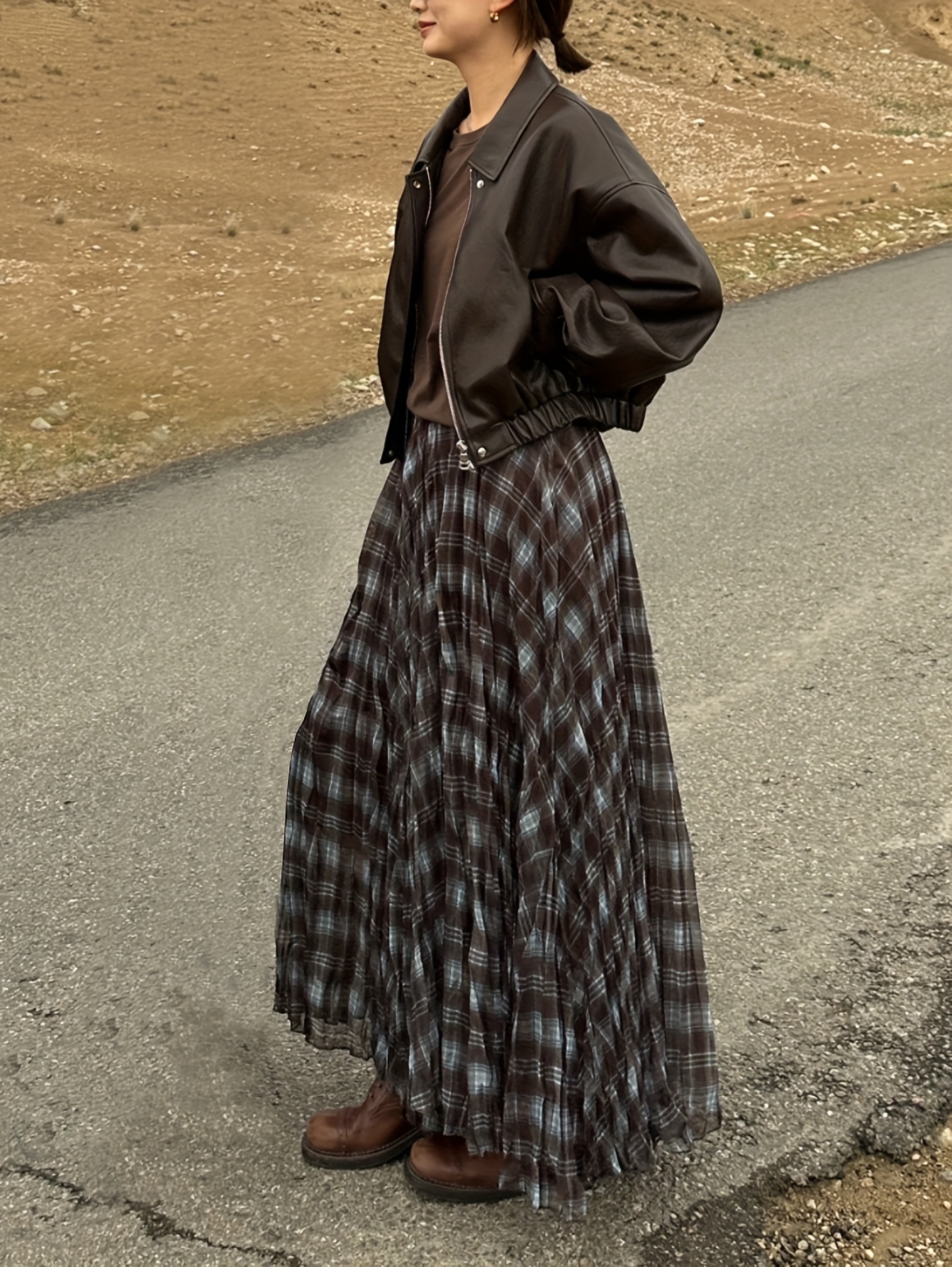 womens elegant maxi a line skirt net panel winter long Temu Canada