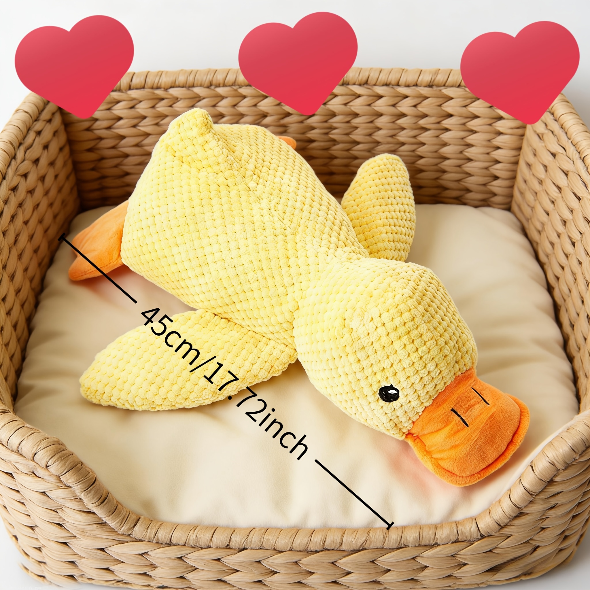Image of 1 Extra-large , Dog Toy Charging Duck Plush Doll, Squeaky Doll, Chew-resistant Teething And Boredom Relief Pet Toy, Holiday Gift, Pet Gift