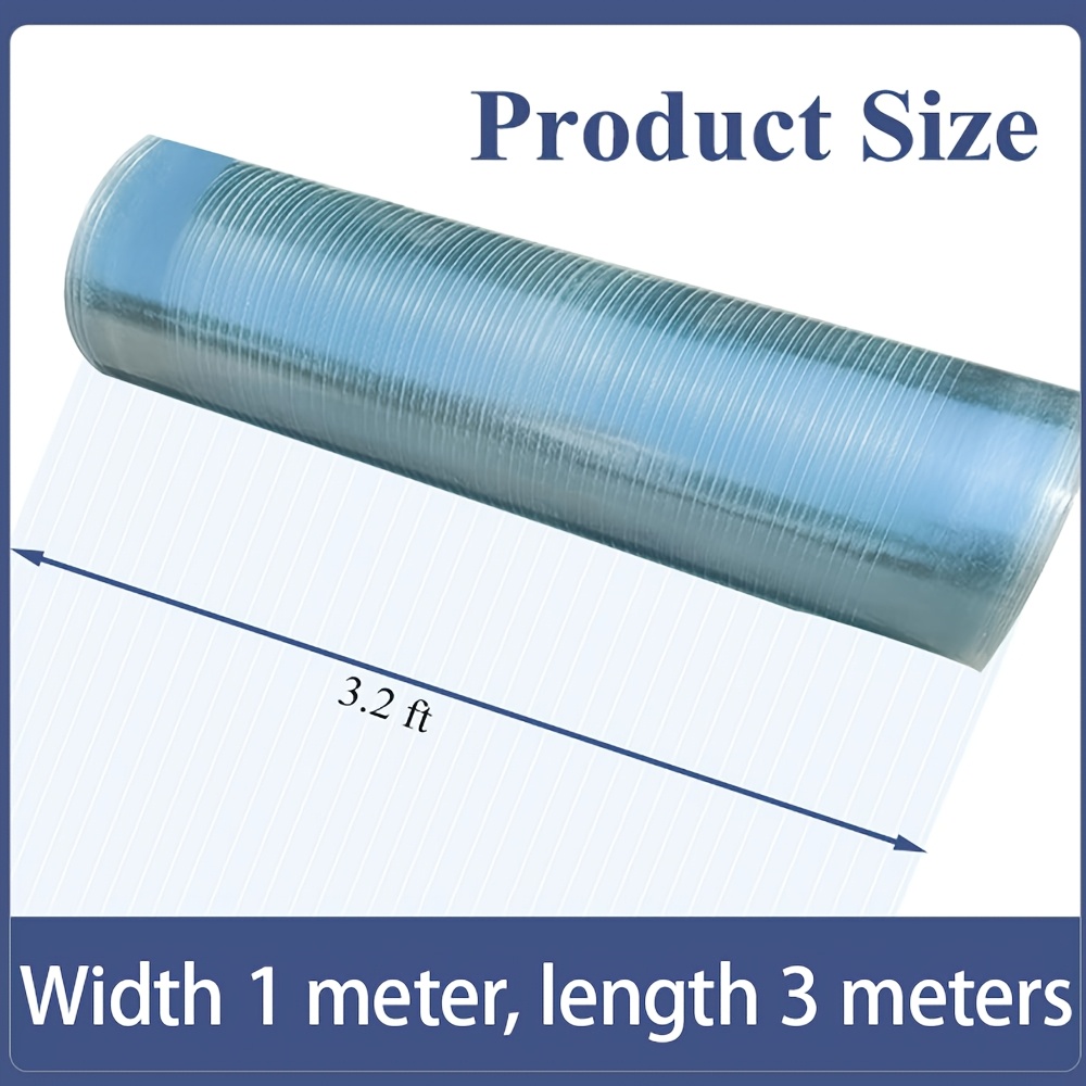 Polycarbonate Clear Roofing Greenhouse Sheets Uv Resistant And Strong Impact And Shatterproof Flexible Plastic Shed Window Panels For Car Ports Shelters, Garden Patio Cover, Thickness 0.8mm