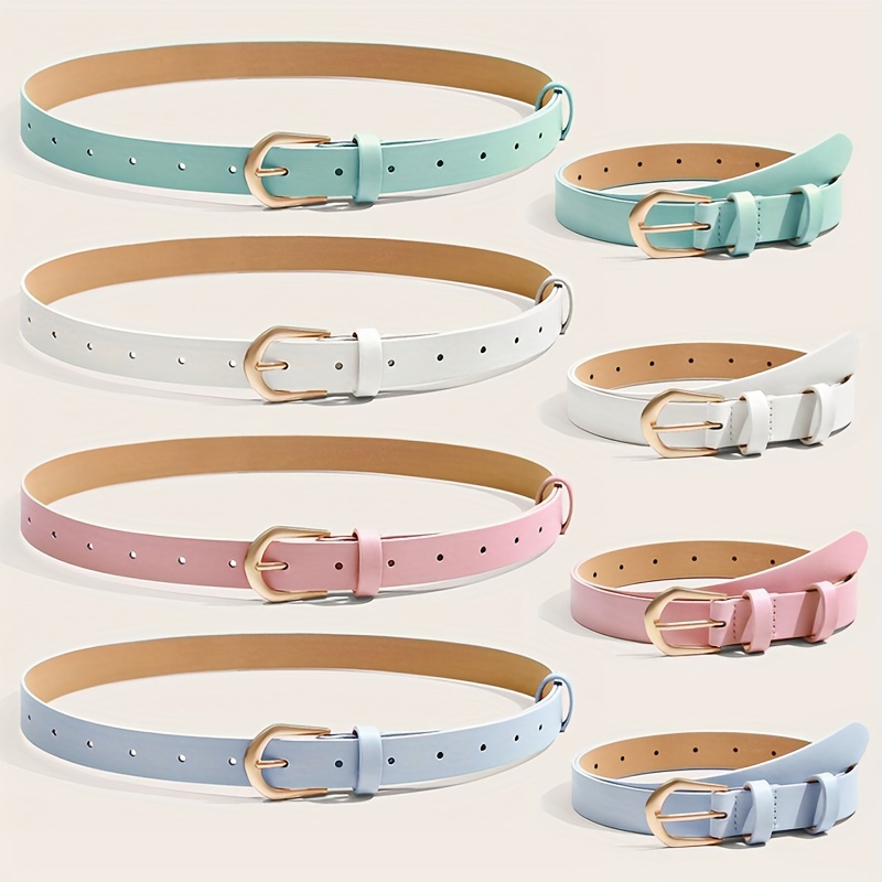 Light Green Pink Belt Set for 78 Waist Size