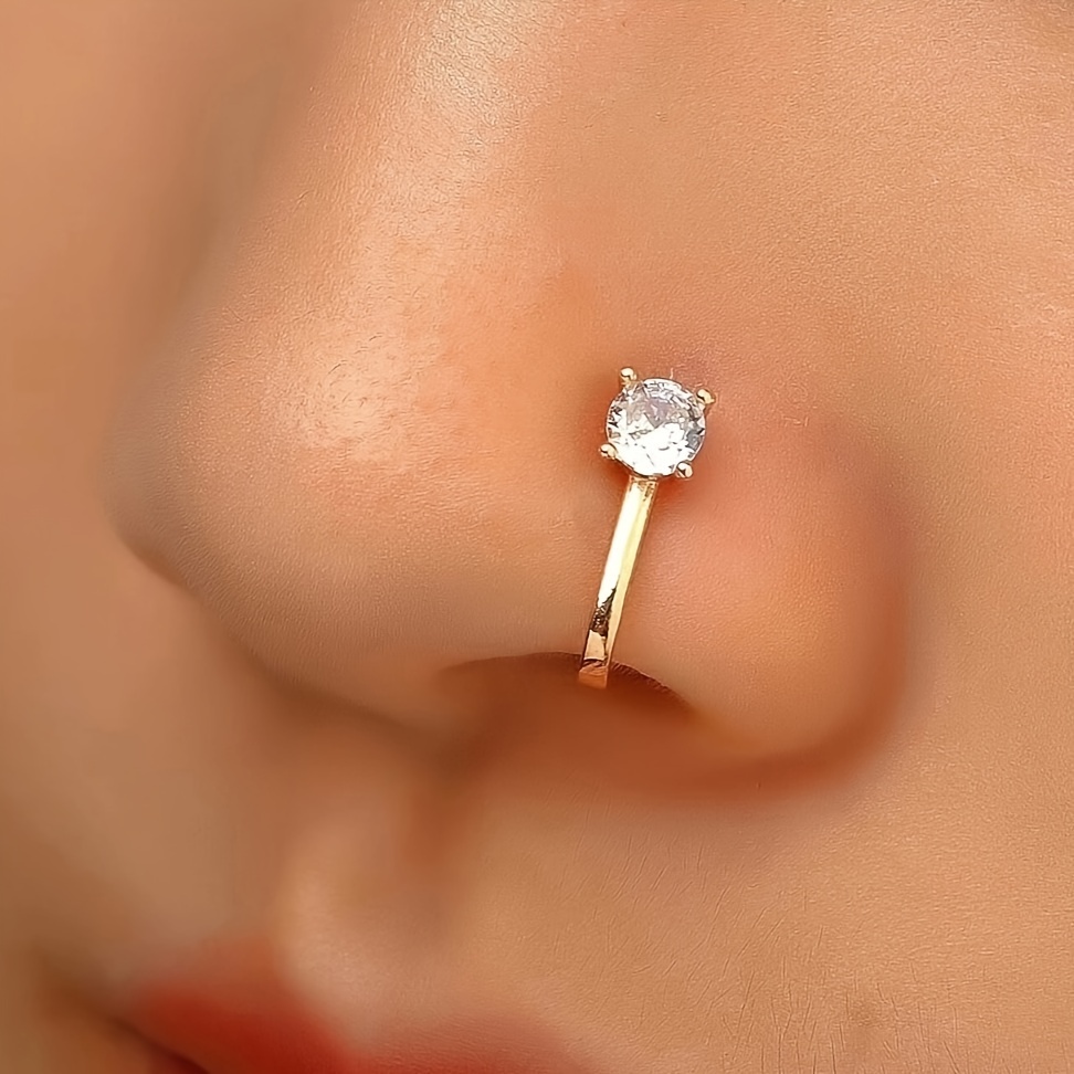 

Chic Vintage-inspired Nose Ring - Versatile & , Zinc Alloy, Casual Attire