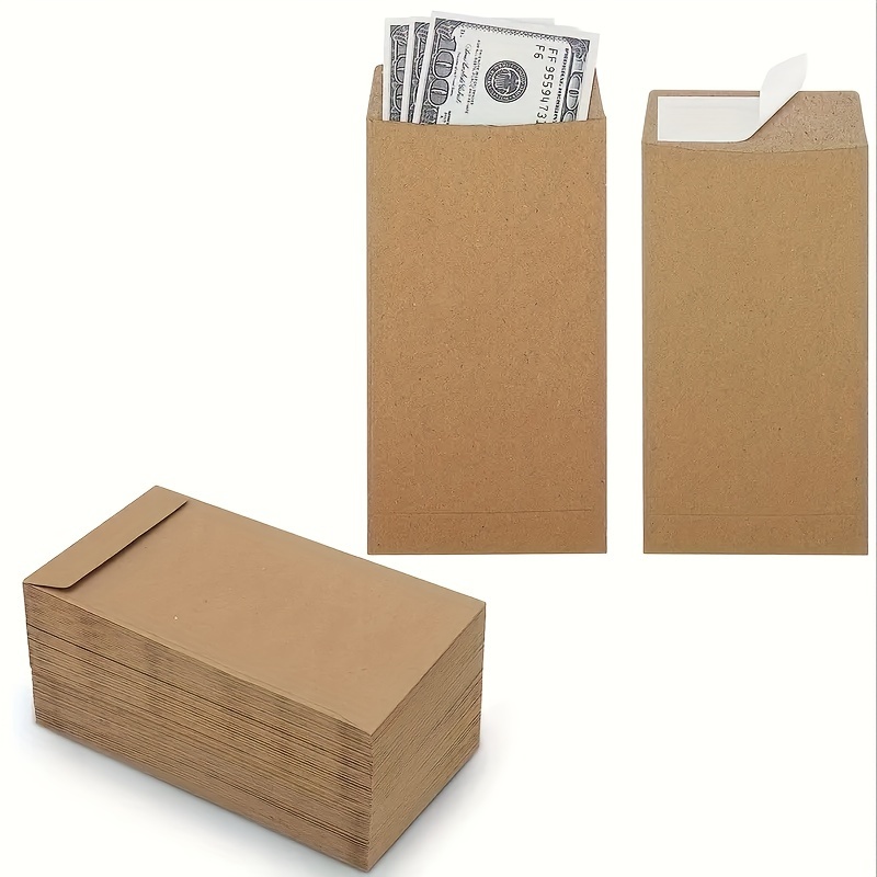 

50pcs Budget Cash Envelope Set, Packaging , Coin, Ticket And Gift Card