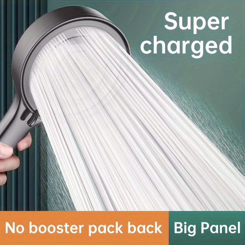

1pc Pressurized Handheld Shower Head, 5 Modes Adjustable Water Output Shower Head, Bathroom Shower Nozzle, Shower Sprinkler, Bathroom Hardware, Bathroom Accessories