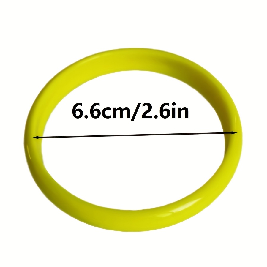 5pcs Fluorescent Resin Bangle Set Bohemia Style