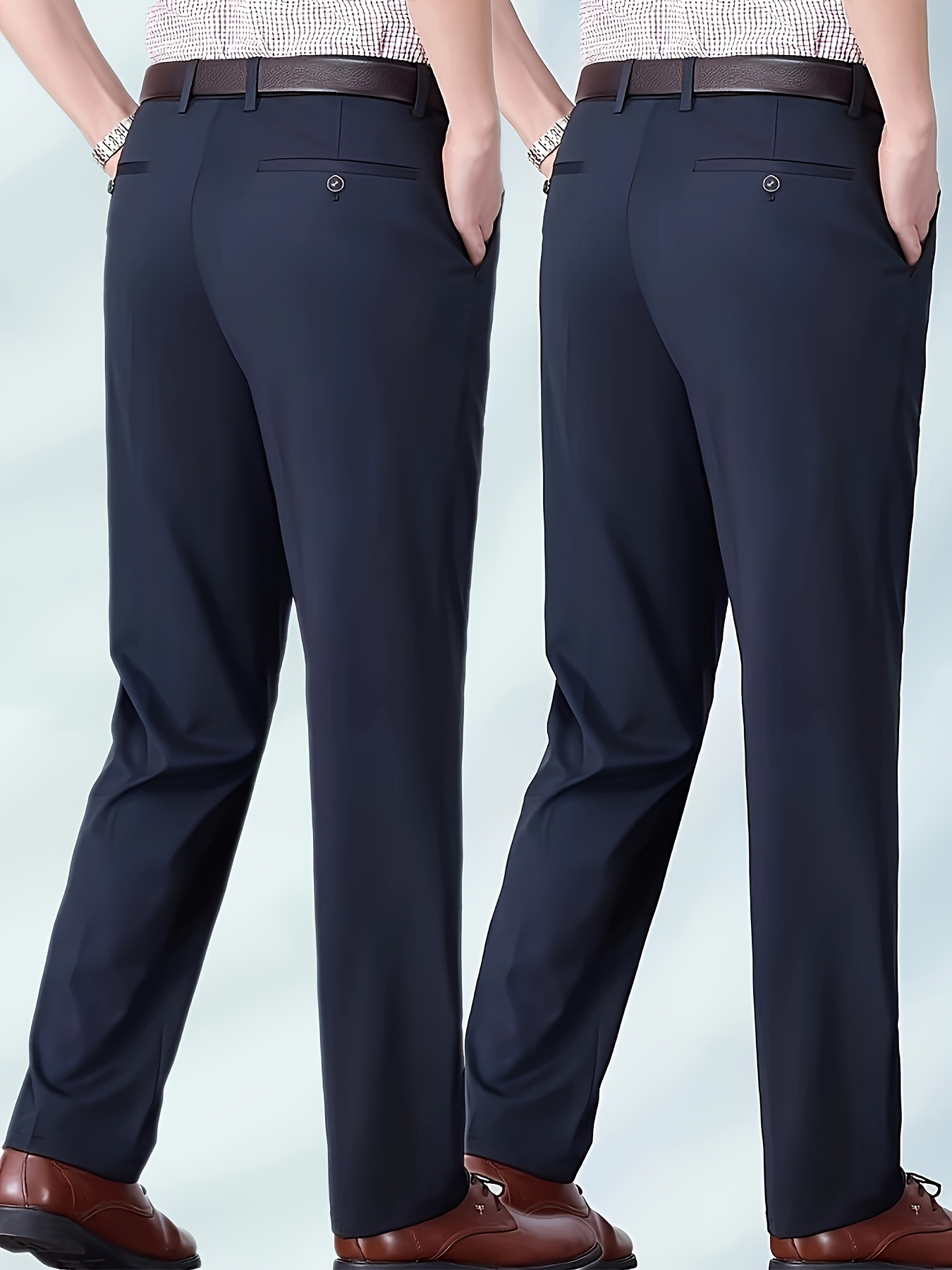 2pcs set of high end new mens casual straight   fit jeans