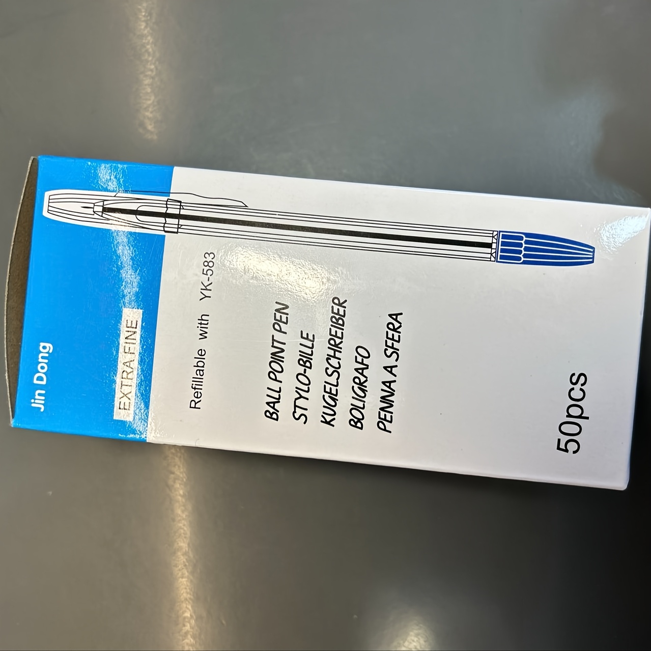 Image of 50 Pack Orange Original Fine Ballpoint Pens, Writing Pens With Long-, Fine