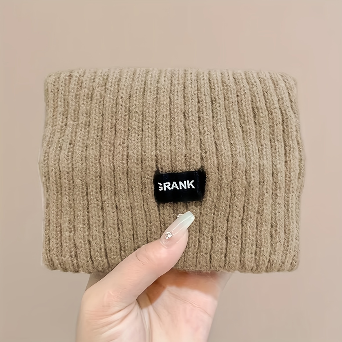 Image of 1pc Headband Knitted Women's New Forehead Protection Windproof Plush Wide Edge Headscarf Sports Fashion Headwear Headset Hair Hoop