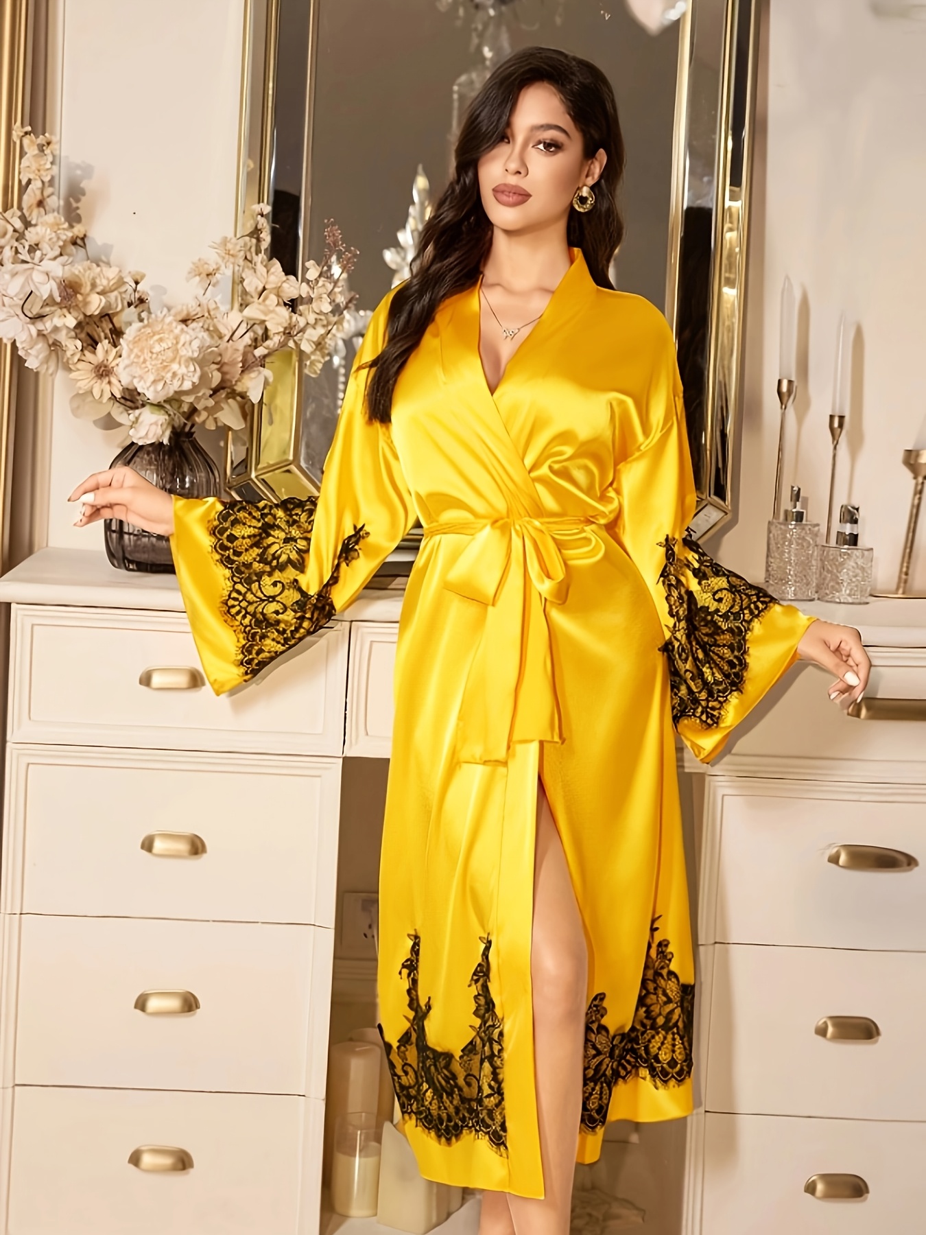 long dressing gowns women - Bahrain