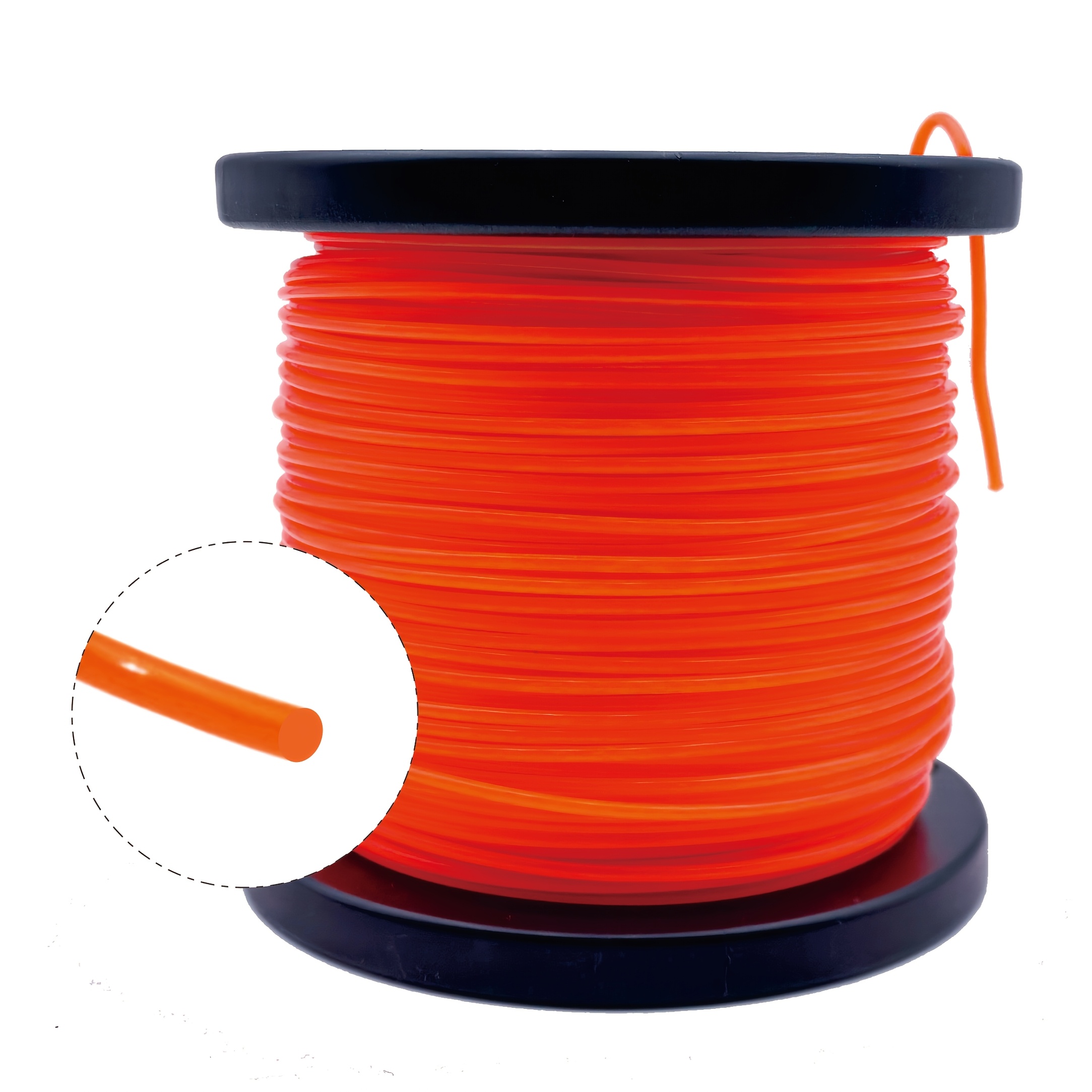 Image of Durable 2.4mm Nylon Trimmer Line, 328ft Lawn Mower String - High-strength For Efficient Weed Control, 2.4mm Diameter, Lawn Care Equipment | Vibrant , Durable Nylon Thread, Grass Trimmer