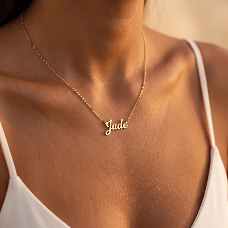 Custom Minimalist Name Necklace, Personalized Jewelry Gift
