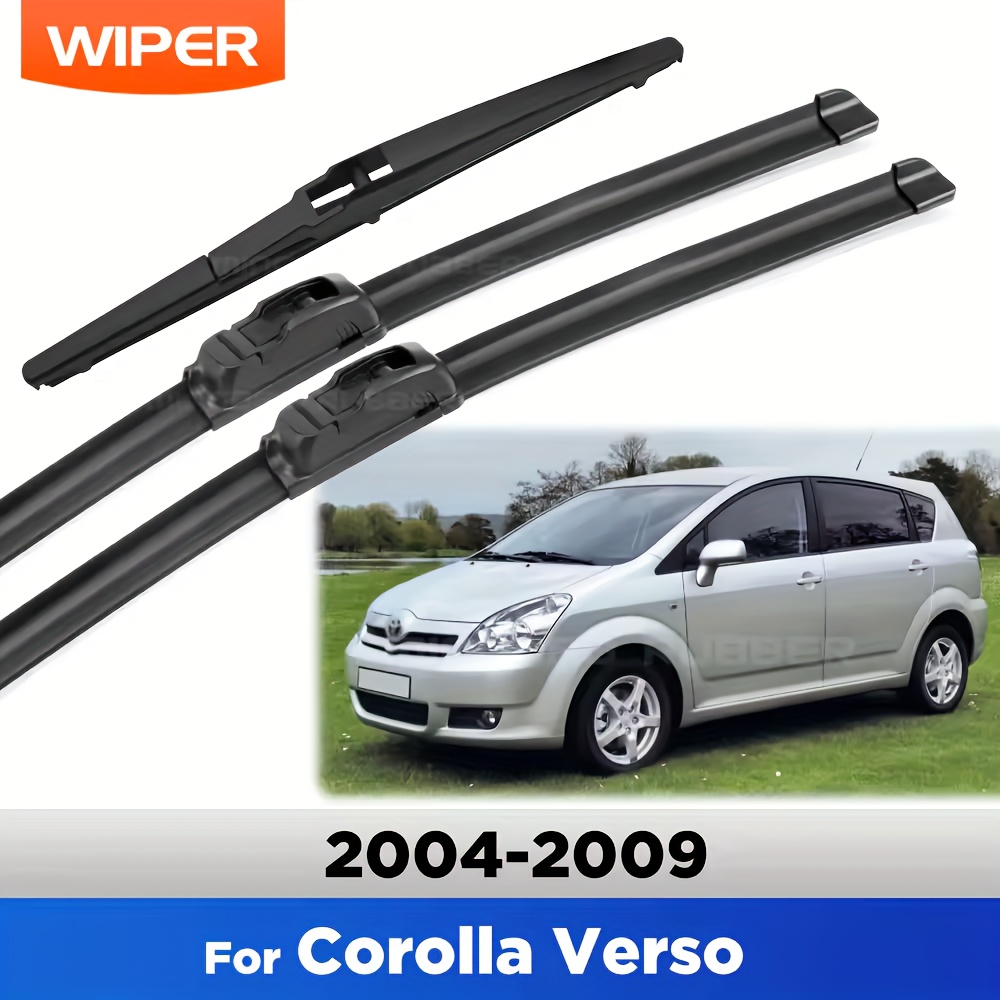 For 2004-2009 Front Rear Wiper Blade Windscreen Windshield Rain Brush Car Additions 26"+16"+11"