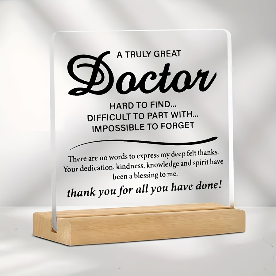 

1 Best , For Men, Thank You Gifts For Doctors, Thanksgiving Thanksgiving Gifts, A Really Great Doctor Is , Acrylic Desk Decoration