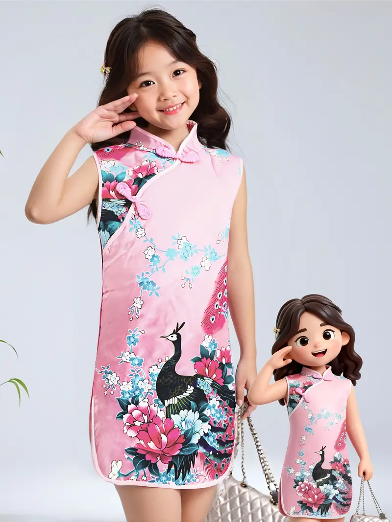 girls chinese cheongsam dress traditional non positioned - Temu girls chinese cheongsam dress traditional non positioned - Temu