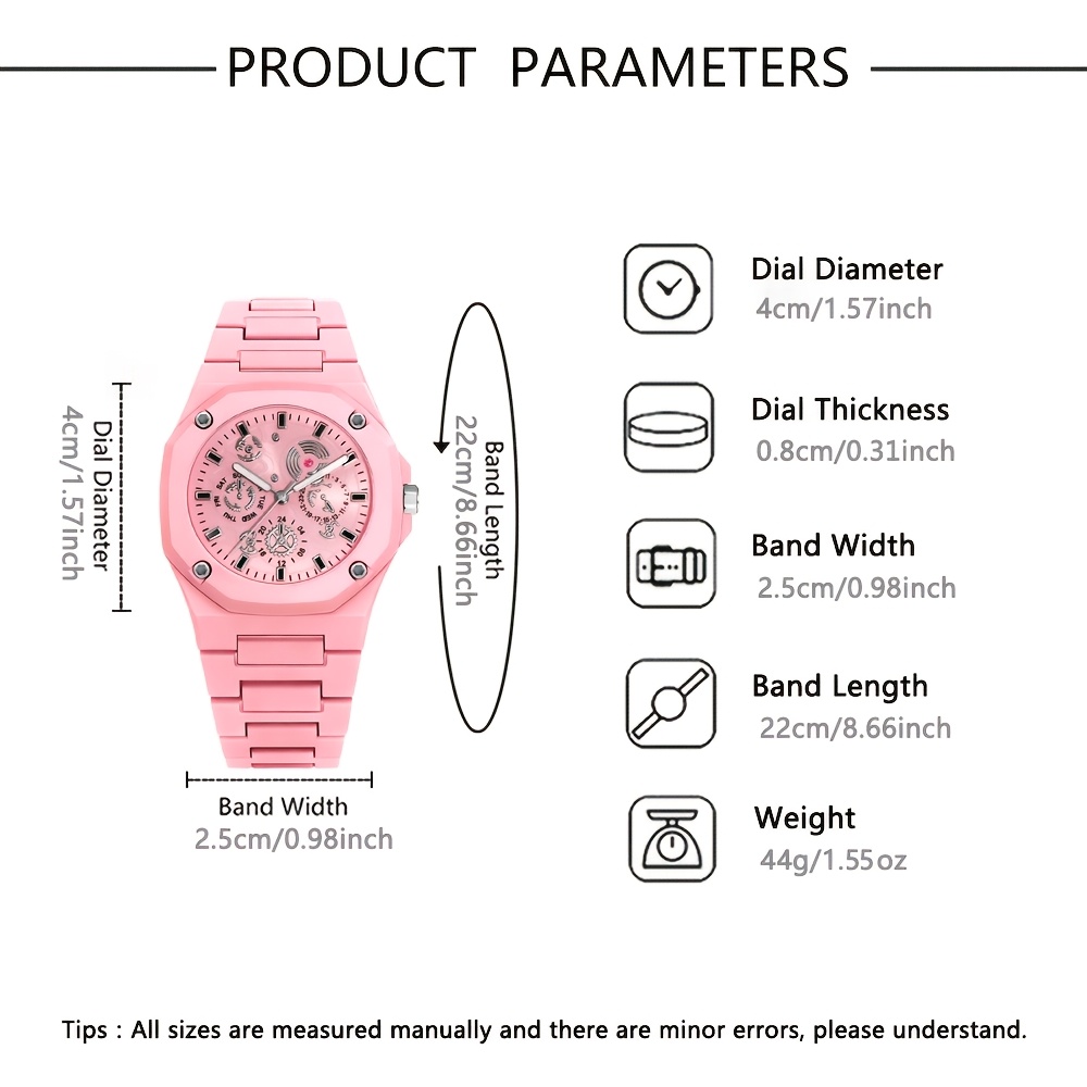 Stylish Elegant Women's Quartz Watch with Round Case