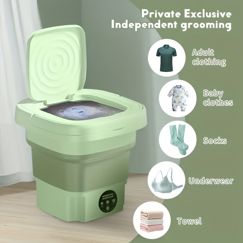 compact portable washing machine for small clothes ideal for underwear socks shirts   home dorms apartments cars     touch control 220 240v eu plug details 1