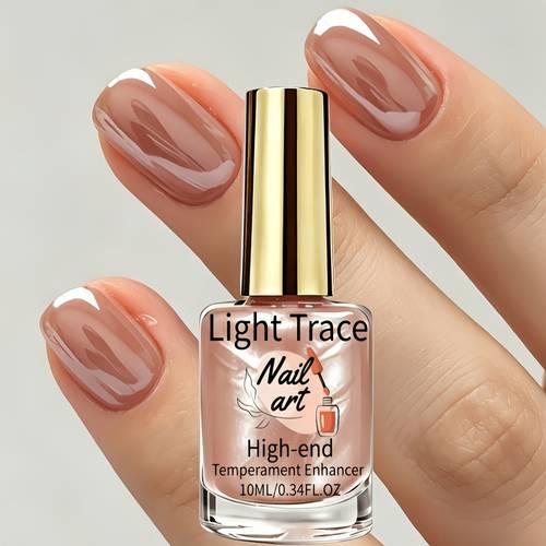 Summer Glass Bead Nude Nail Strengthener - 10ml Mirror-Clear Nude Glass Nail Hardener, No Lamp Needed, Natural Quick-Dry Formula, Mirror-Like Natural Reflective Effect, Strengthens Nails, Durable Formula, High-Gloss Finish, Suitable for Weak Nails