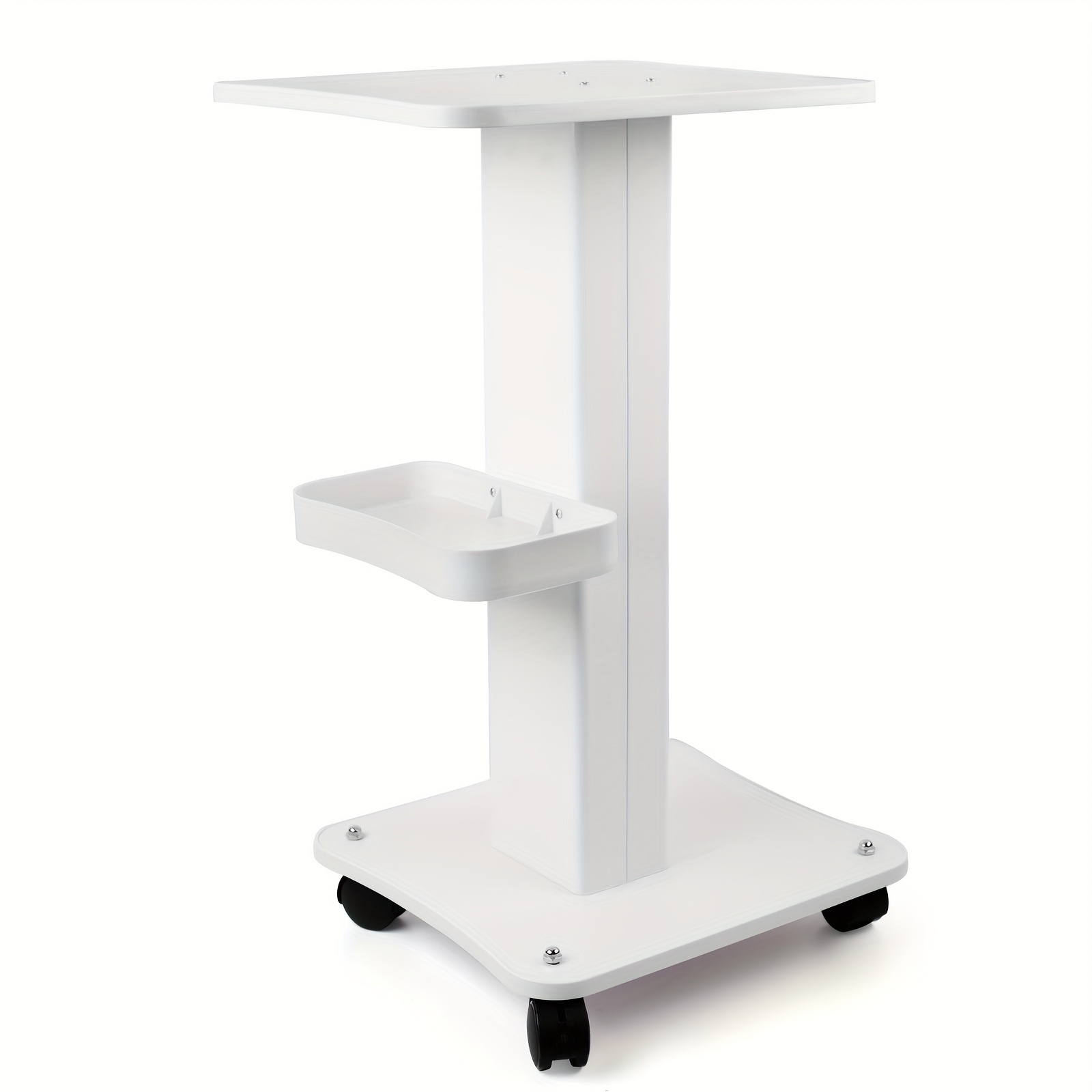 TEMU Trolley Cart With Wheels, Trolley Stand, 3 Tier Beauty Rolling Cart For Beauty Instrument Storage