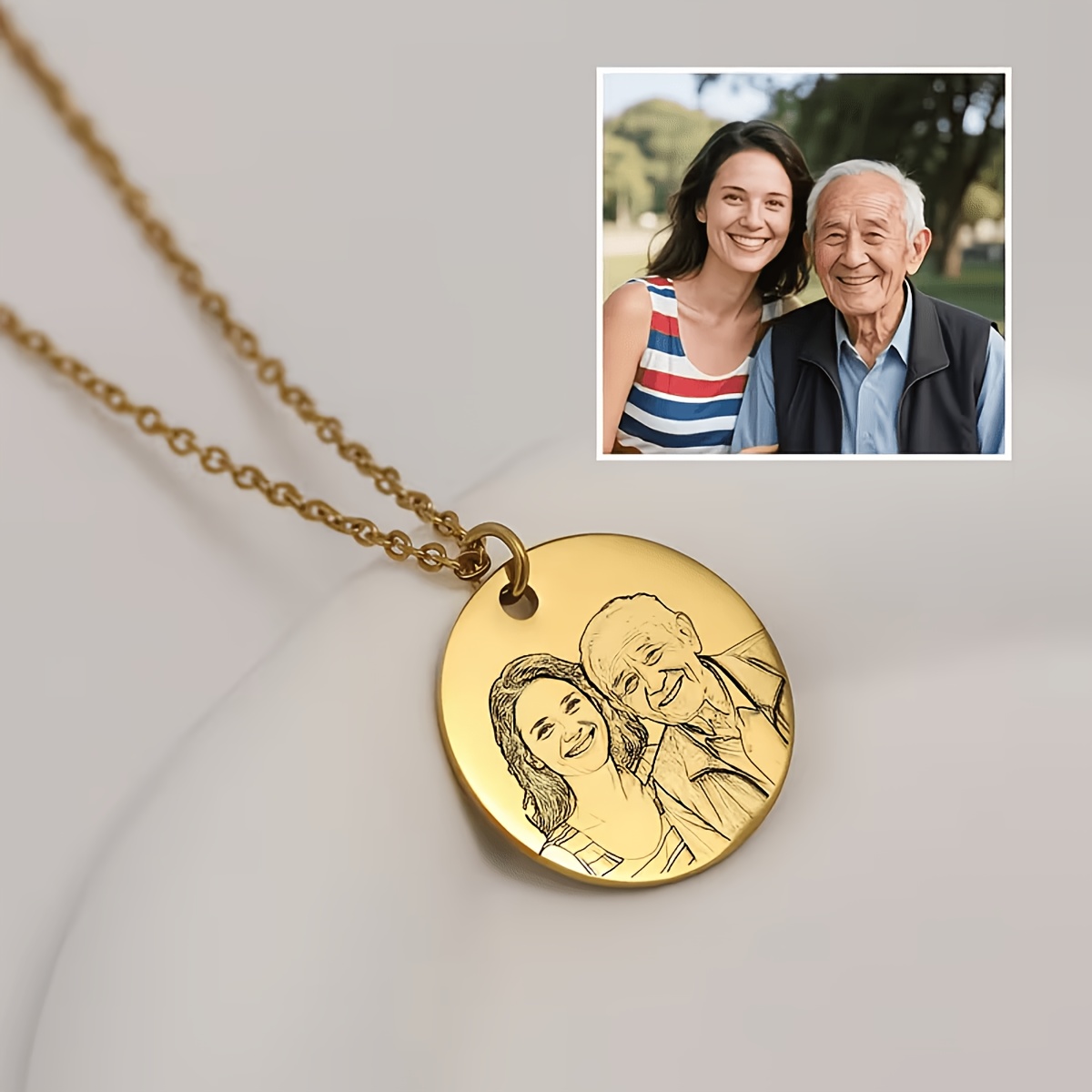 Personalized Custom Photo Necklace — Unique Gift for Her
