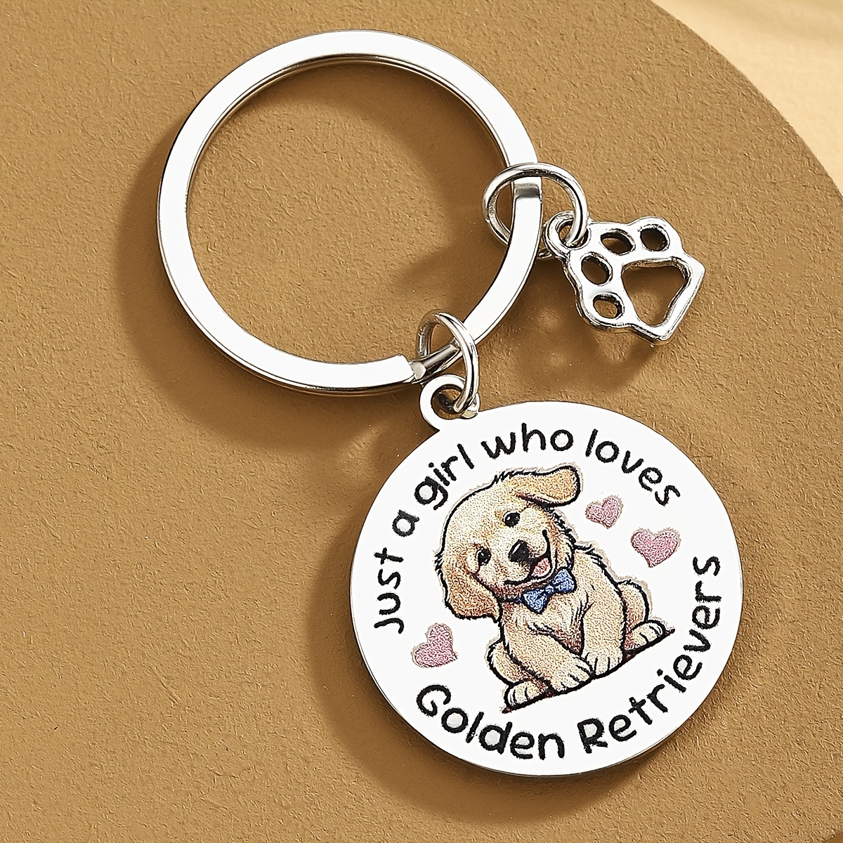 TEMU Cadeaux Golden Retriever pour Femme - Porte-clés Golden Retriever - Cadeaux sur le Thème du Chien pour Amoureux des Golden Retrievers, Amis,