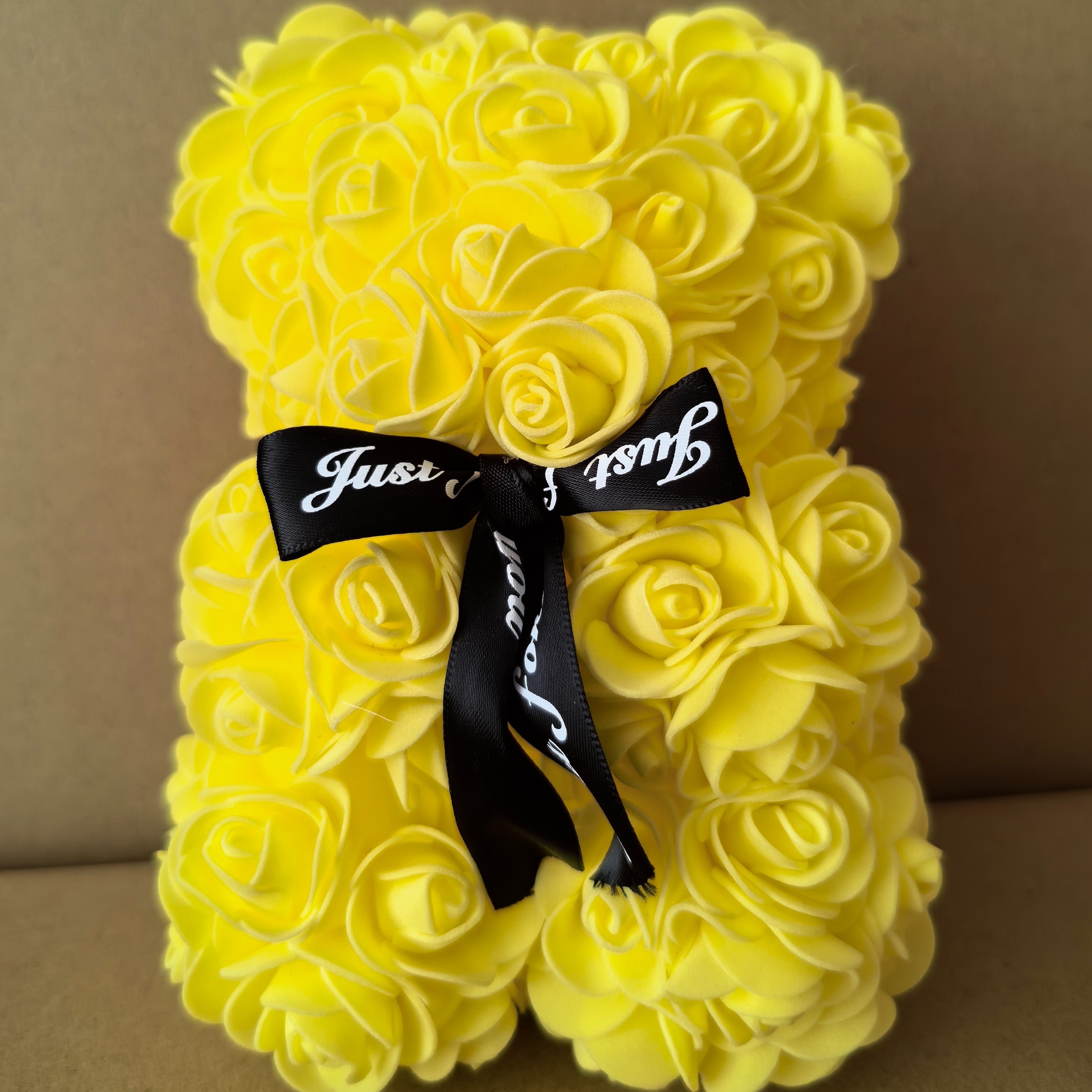  Flores Artificiales de Espuma de Oso Rosa Romántico - Perfectas para San Valentín, Día de la Madre, Aniversarios y Bodas - Regalo Ideal para Decoración del Hogar (Caja No Incluida)