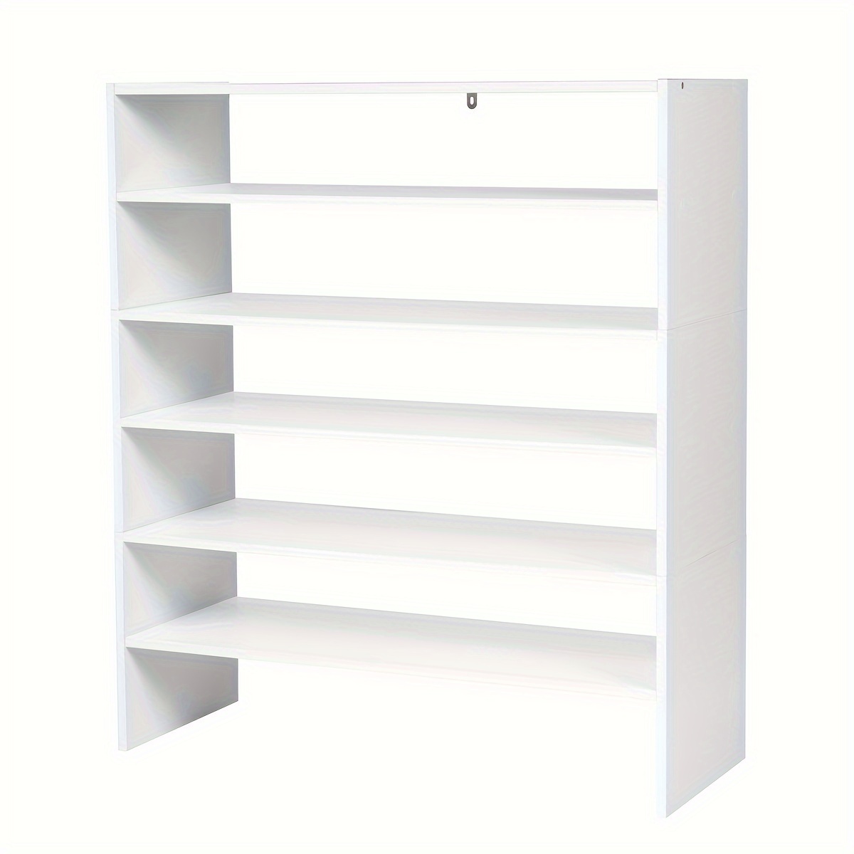 TEMU 3pcs Stackable Shoe Rack 31-inch Horizontal Organizer 2-tier Storageshelf White