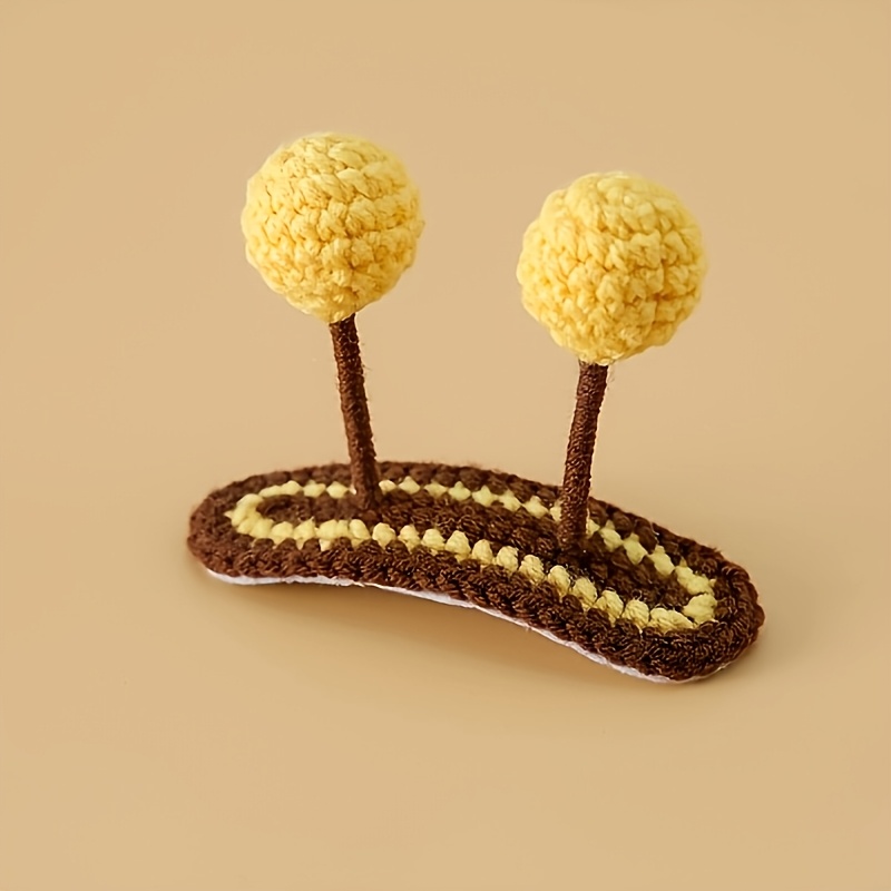 TEMU 1 pièce pince à cheveux abeille tricotée à , barrette animale mignonne en trois dimensions avec antennes tricotées, accessoire pour cheveux