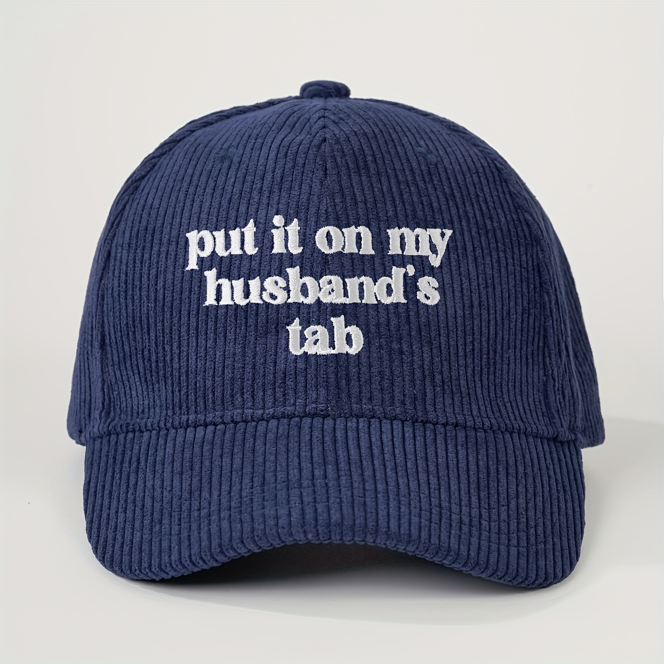 Embroidered Baseball Cap with Fun Quote, Adjustable