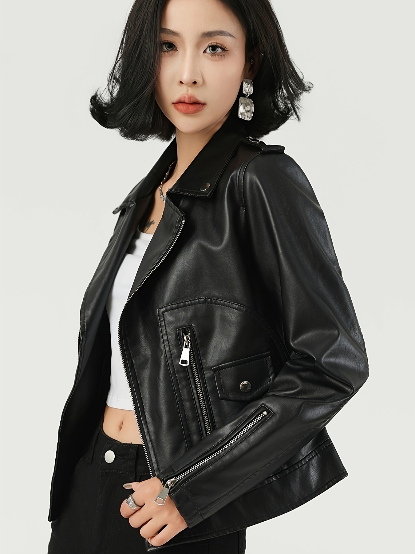 Motocicleta Traje De Cuero Moto Mujer De Cuero Casacas Para Andar