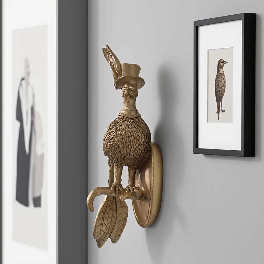 TEMU -shaped Wall Hook Creative Decorative Hook Nordic Style Home Art Pendant Halloween Christmas Statue Gift