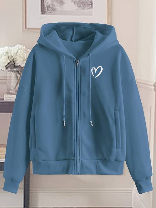 womens fashion zip up hoodie
