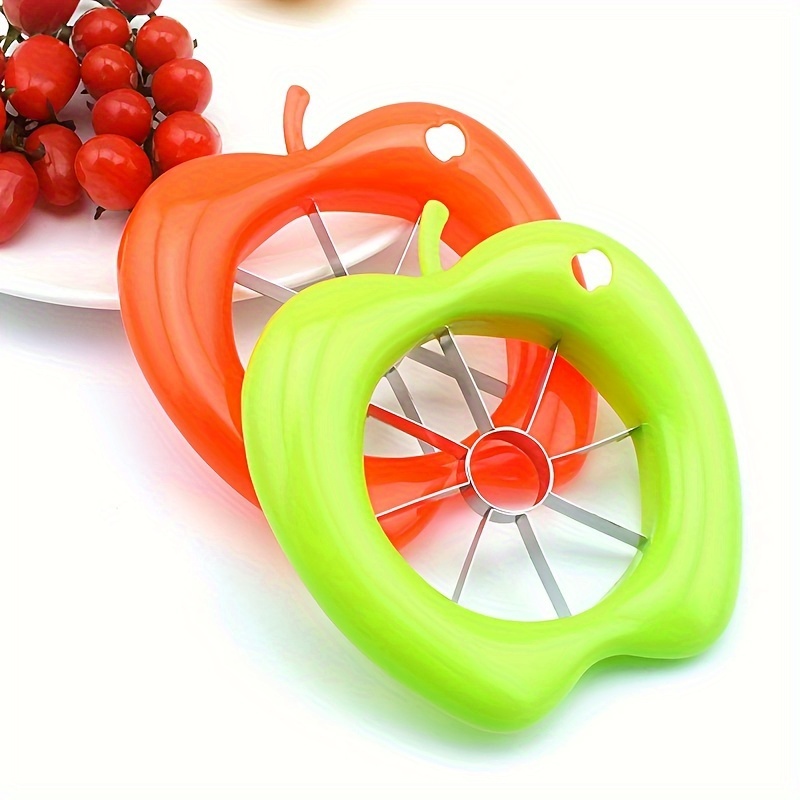 [Everyday Comfort] Stainless Steel Apple Slicer - Manual, Square Blade, No Power Needed, Kitchen & Dining Tool, Available in Green and Orange