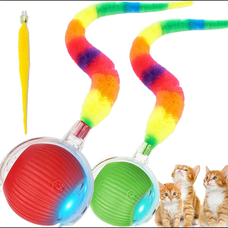 [Jouet intelligent] Nouvelle Balle Électrique pour Chat 2025, Jouet Intelligent Interactif Rechargeable par USB, Balle Roulante en ABS pour Chats et Chiens
