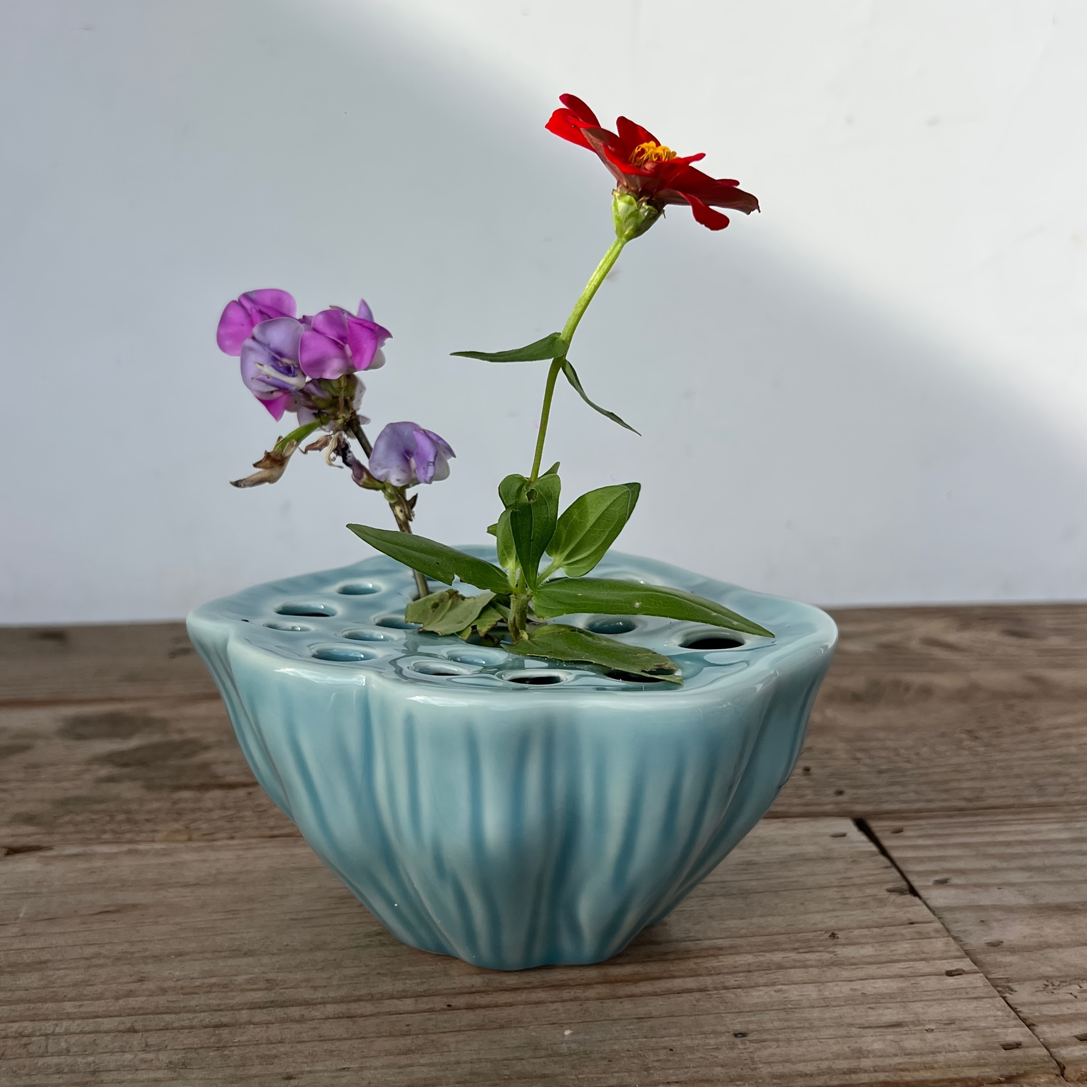 Ceramic Lotus Seed Vase, Hydroponic Flower Planter, Artificial Plant Container, Fresh Hydroponic Container, Tea Ceremony Table Decoration, Ceramic Vase