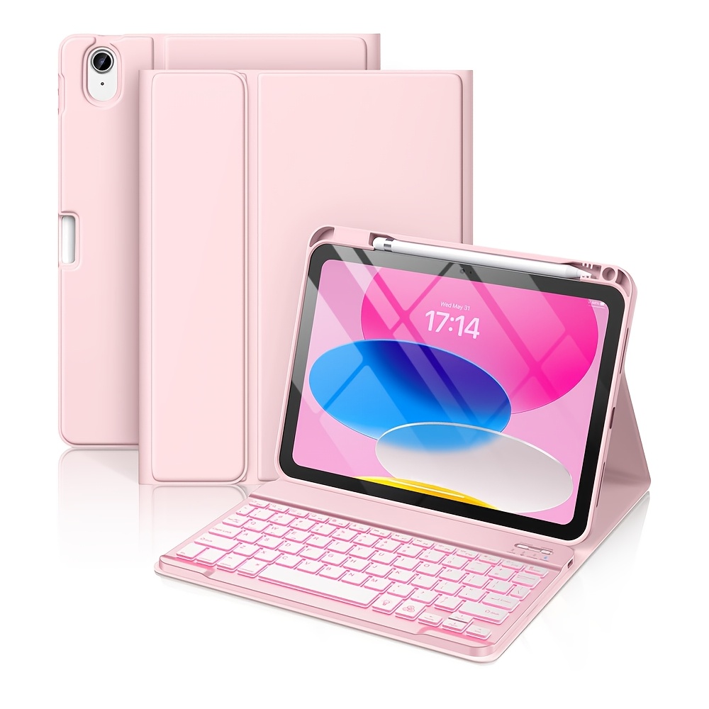 

For Ipad 10th Generation Case With Keyboard 10.9 Inch - Detachable Folio Wireless Keyboard Cover With Pencil Holder For New Ipad 10th Gen 2022 ()