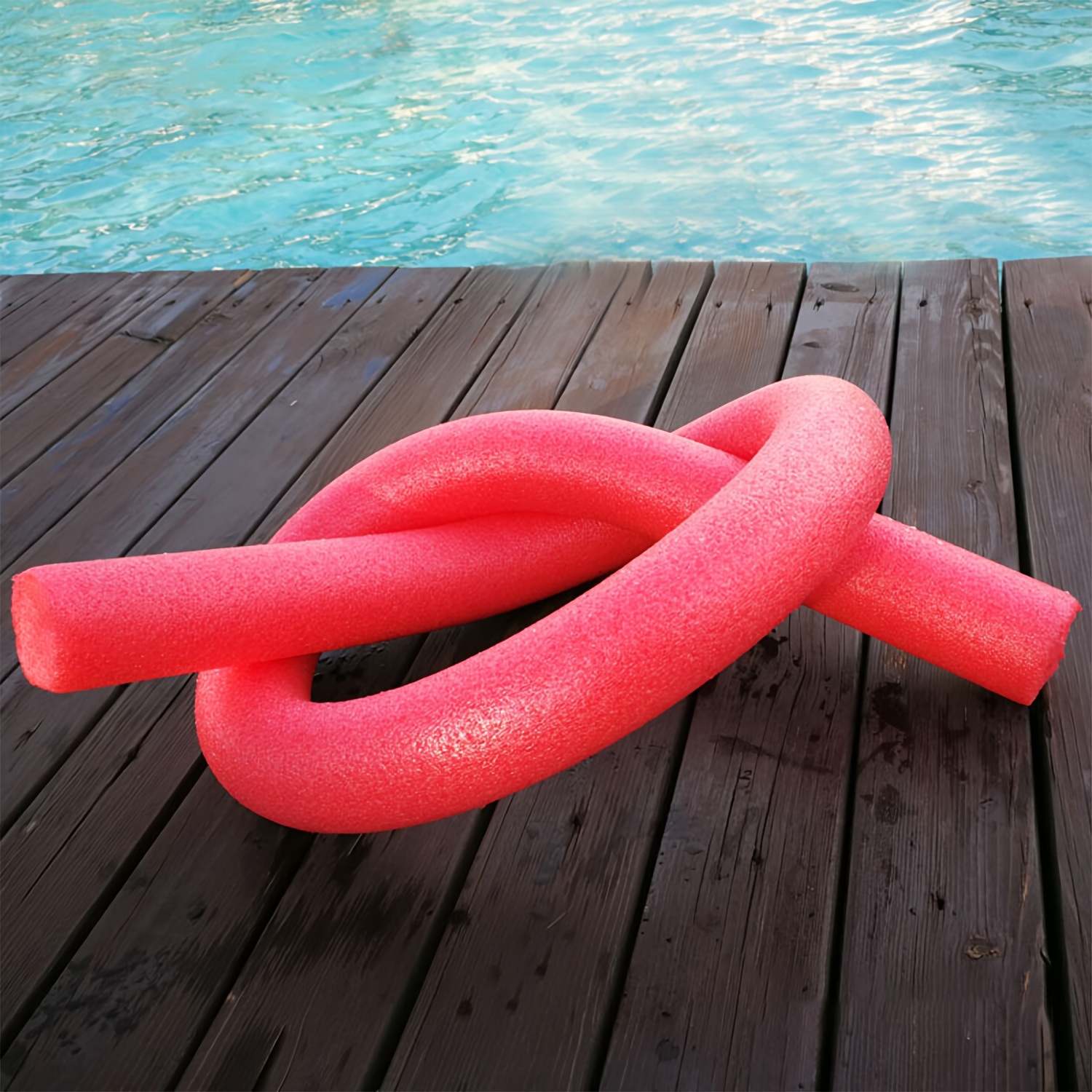 Hollow Flexible Swimming Pool Water Float Foam Noodles Connector Float  Stick