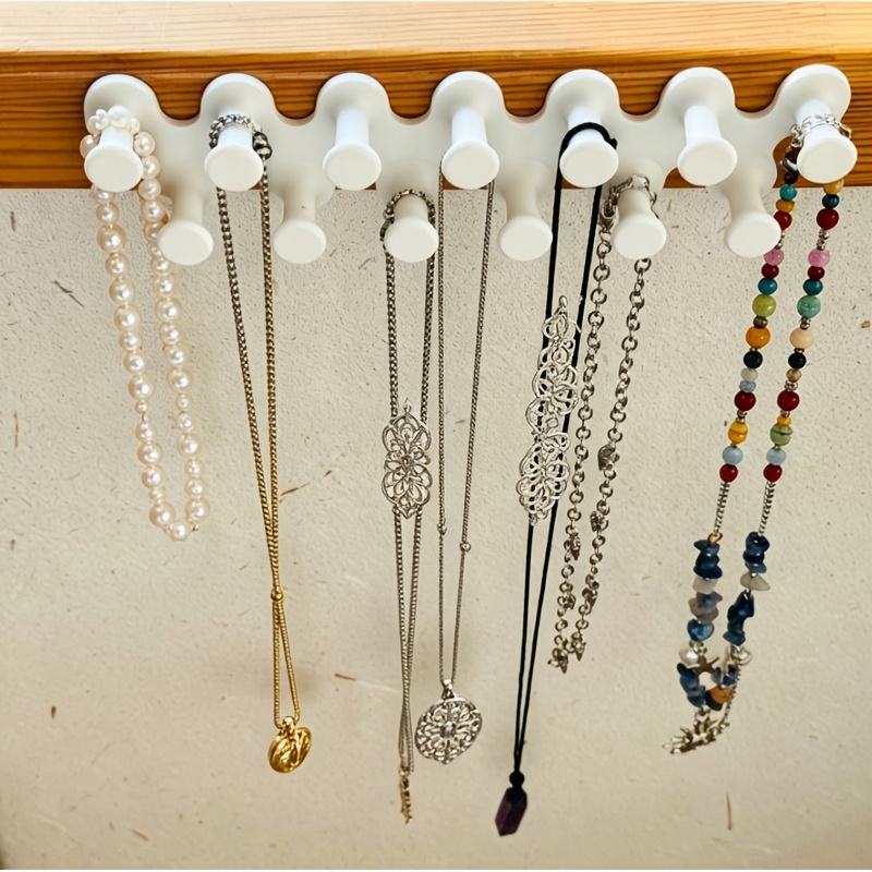 TEMU Portagioielli a 3D stampato per collane, braccialetti, portachiavi, organizzatore laterale a clip per scrivania, davanzale, com簷, espositore per