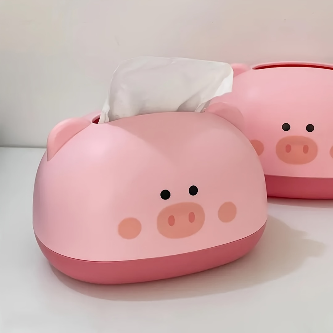 1pc cute penny-shaped tissue box holder - durable plastic multi-functional desktop organizer with adorable    , space-saving tissue dispenser for home, office,   decor, decorative storage for tissues & small items ( ), home decor,   decor, sturdy construction,  , functional decorative piece Product details 1