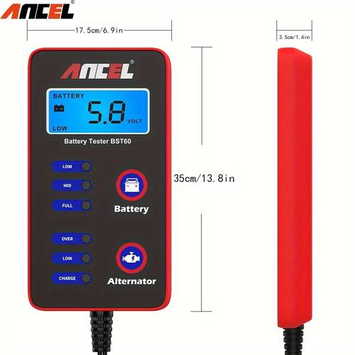 car battery tester 12v detect auto battery analyzer car battery tool pk kw208