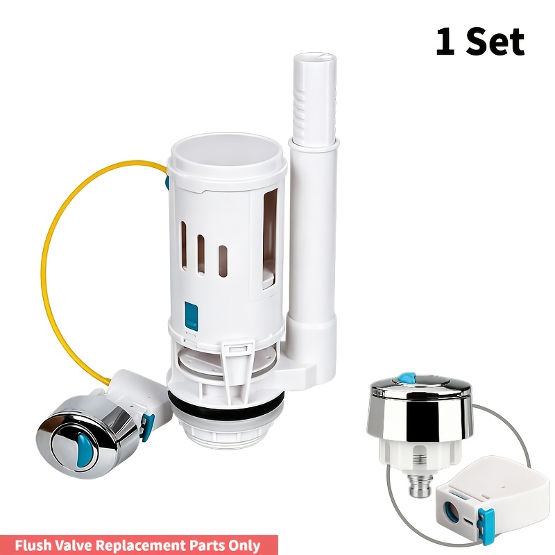 TEMU Jeu de 1 valve de chasse d'eau double action de remplacement, système de chasse d'eau à bouton-poussoir économiseur de 2 pouces pour sorties de