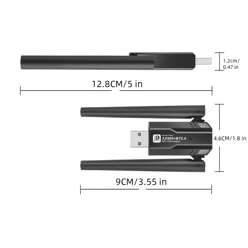 Wifi 6 Dual-band 5g Wireless Card Ax900m Drive-free Usb Bt 5.4 2-in-1 Desktop Computer Adapter